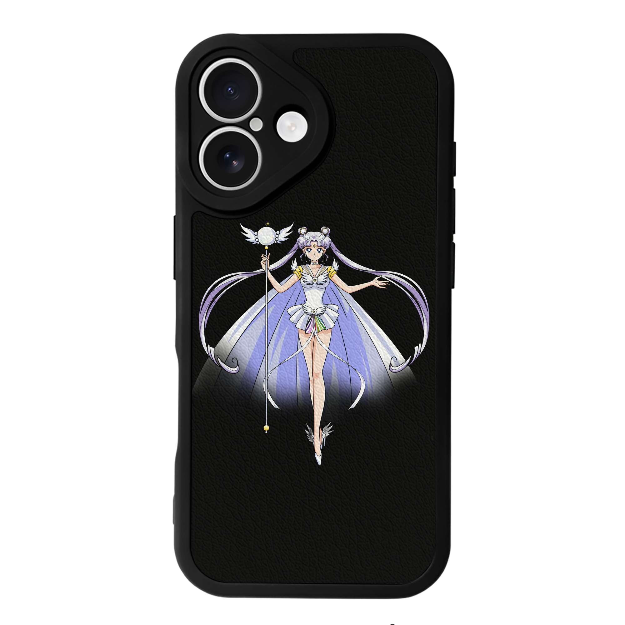 （画像用） 美少女戦士セーラームーン 月野 うさぎ つきの うさぎ Sailor Moon Tsukino Usagi 【iPhone 16シリーズ対応】シリコンスマホケース（レザー調） 材質：シリコン